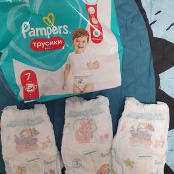 Подгузники-трусики Pampers Pants 7 17+кг 34шт: отзыв пользователя ДетМир