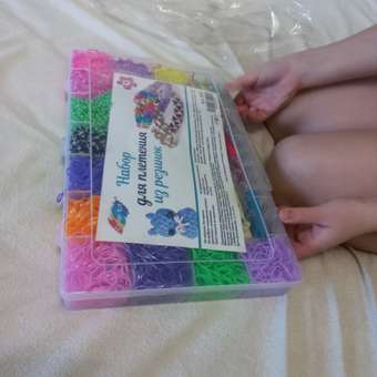 Набор резинок для плетения Color Kit для плетения браслетов 5600 шт 8 видов деталей: отзыв пользователя Детский Мир