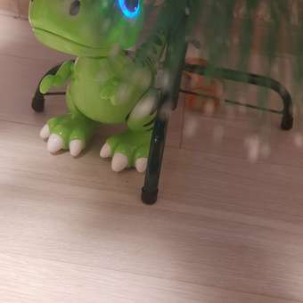 Интерактивная игрушка Robo Pets Динозавр Т-РЕКС зеленый на РУ со световыми звуковыми и эффектами движения: отзыв пользователя Детский Мир
