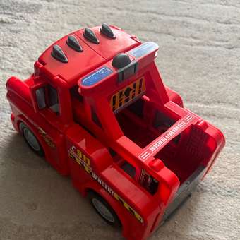 Игровой набор Handers Автомобиль трансформирующийся: парковка пожарных (89х53х19 см свет звук): отзыв пользователя Детский Мир