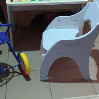 Стол-трансформер и стульчик Tech kids голубой Буквы-цифры: отзыв пользователя Детский Мир