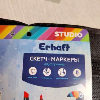 Скетчмаркер Erhaft двусторонний 60 цв.: отзыв пользователя ДетМир