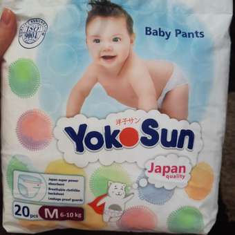 Трусики YokoSun M (6-10 кг) 20 шт.: отзыв пользователя Детский Мир