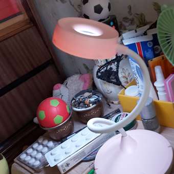 Настольная лампа Beroma с подставкой для телефона розовая: отзыв пользователя Детский Мир