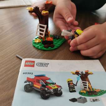 Конструктор LEGO Спасательная пожарная машина 60393: отзыв пользователя ДетМир