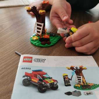 Конструктор LEGO City Спасательная пожарная машина блочный: отзыв пользователя Детский Мир