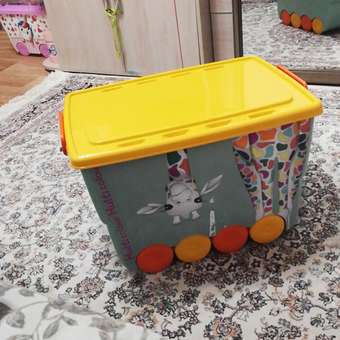 Ящик для игрушек IDEA Окто Жираф 50л М 2551: отзыв пользователя Детский Мир
