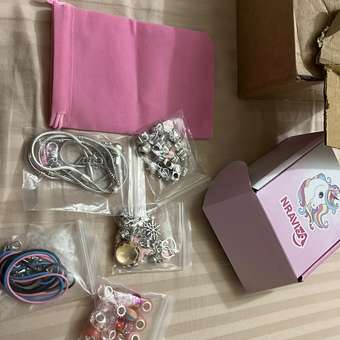 Набор для создания украшений NRAVIZA Детям розовый для браслетов: отзыв пользователя Детский Мир