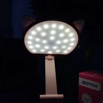 Настольная лампа ФОТОН складная аккумуляторная Китти розовая: отзыв пользователя Детский Мир