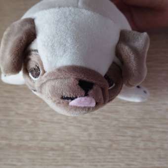 Игрушка ABTOYS Supersoft Собачка Мопс коричневый: отзыв пользователя Детский Мир