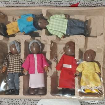 Набор мини-кукол Hape Счастливая афроамериканская семья E3501_HP: отзыв пользователя Детский Мир