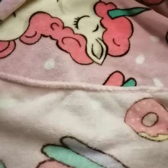 Плед детский Павлинка Аэро Софт Единороги розовый 150х200 см: отзыв пользователя Детский Мир