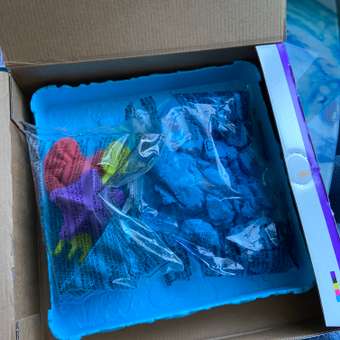 Песок кинетический Kinetic Sand с коробкой и инструментами 454г Blue 6024397/20106636: отзыв пользователя Детский Мир
