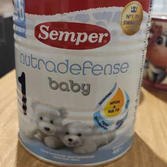 Смесь Semper Nutradefense Baby 1 молочная 400г с 0месяцев: отзыв пользователя ДетМир