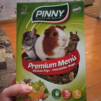 Корм для морских свинок шиншилл дегу PINNY 0.8кг Premium Menu Guinea c овощами и ягодами: отзыв пользователя. Зоомагазин Зоозавр