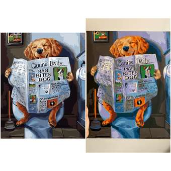Картина по номерам Art on Canvas Читатель в ассортименте: отзыв пользователя Детский Мир