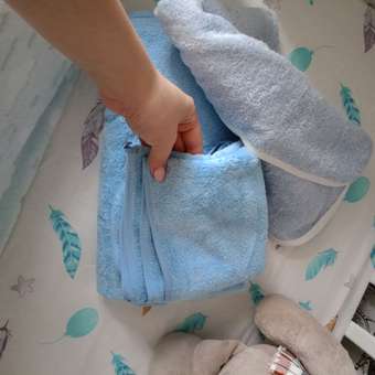 Комплект полотенец Bravo Смарт 35х75 см и 70х140 см синие: отзыв пользователя Детский Мир