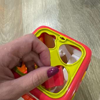 Развивающая игрушка GRACE HOUSE для малыша 6 в 1 Бизиборд Сортер Кубик: отзыв пользователя Детский Мир