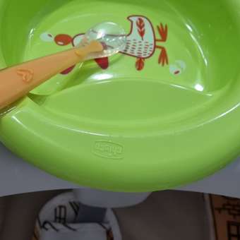 Тарелка Chicco Easy Feeding Bowl с 6месяцев Зеленый: отзыв пользователя Детский Мир