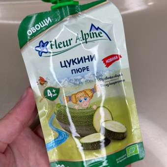Пюре овощное Fleur Alpine Цукини 90г с 4месяцев: отзыв пользователя ДетМир