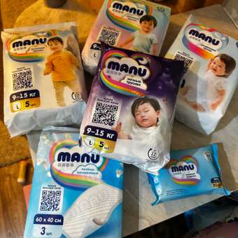Трусики MANU Микс L (9-14 кг) 20 шт.: отзыв пользователя ДетМир