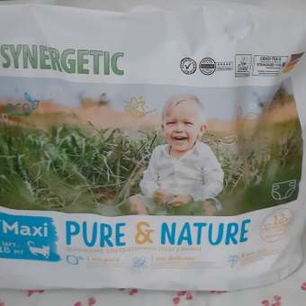 Подгузники SYNERGETIC Pure Nature от 7 до 18 кг размер 4 Maxi ультратонкие 42 шт: отзыв пользователя Детский Мир