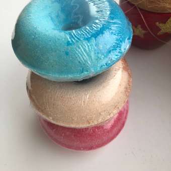 Бомбочки-пончики для ванны Cosmeya с ароматами малины черники шоколада: отзыв пользователя Детский Мир