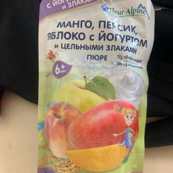 Пюре Fleur Alpine Органик яблоко-банан-йогурт пауч 120г с 6месяцев: отзыв пользователя Детский Мир