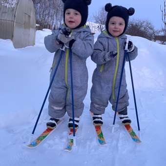 Лыжи Олимпик Лыжики-пыжики+палки МПЛ 115.00: отзыв пользователя Детский Мир