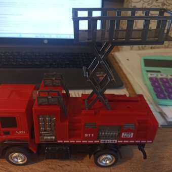 Пожарная машина Наша Игрушка инерционная спасательная: отзыв пользователя Детский Мир