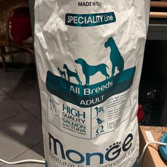 Корм для собак MONGE Dog Speciality гипоаллергенный лосось с тунцом сухой 12кг: отзыв пользователя. Зоомагазин Зоозавр