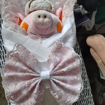 Плед вязаный для новорожденных Чудо-Кроха на выписку в коляску в кроватку: отзыв пользователя Детский Мир