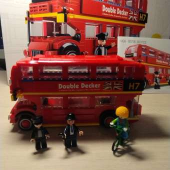 Конструктор SLUBAN Классический транспорт Лондонский автобус M38-B0708: отзыв пользователя Детский Мир