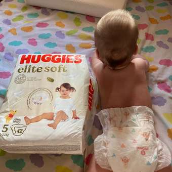 Подгузники Huggies Elite Soft 5 (12-22 кг) 42 шт.: отзыв пользователя Детский Мир
