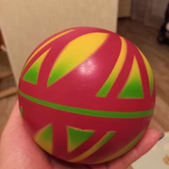 Мяч ЧАПАЕВ Лепесток малиновый 12см 44279: отзыв пользователя Детский Мир