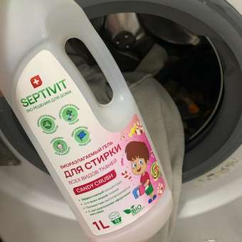 Гель для стирки SEPTIVIT Premium для всех видов тканей с ароматом Candy Crash 1л: отзыв пользователя Детский Мир