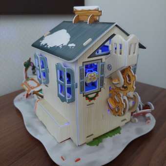 Пазл CubicFun Рождественский магазин сладостей с LED-подсветкой 3D 56элементов P648h: отзыв пользователя ДетМир