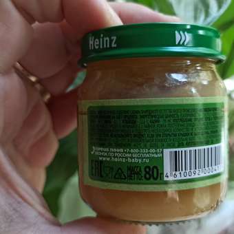 Пюре Heinz Наливное яблочко 80г с 4месяцев: отзыв пользователя ДетМир
