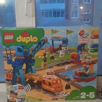 Конструктор LEGO DUPLO Town Грузовой поезд (10875): отзыв пользователя Детский Мир