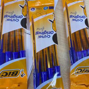 Ручка шариковая BIC 4 шт.: отзыв пользователя Детский Мир