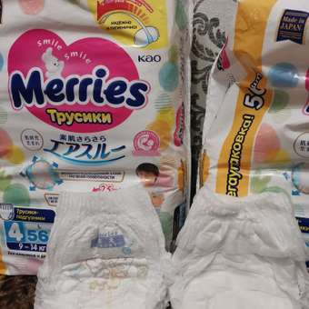 Трусики Merries L (9-14 кг) 56 шт.: отзыв пользователя Детский Мир