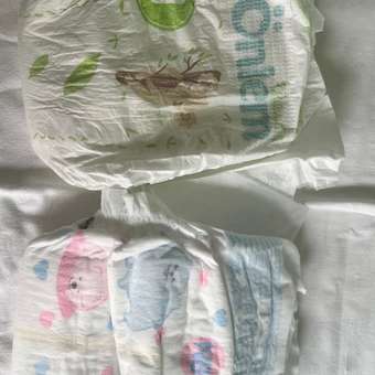 Подгузники Onlem для новорожденных BOTANIKA 1 (2-5 кг) mini 11 шт в упаковке: отзыв пользователя Детский Мир