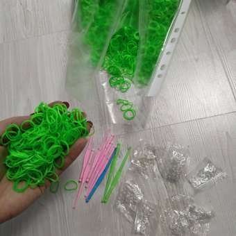 Резинки для плетения Uniglodis Цвет зеленый: отзыв пользователя Детский Мир