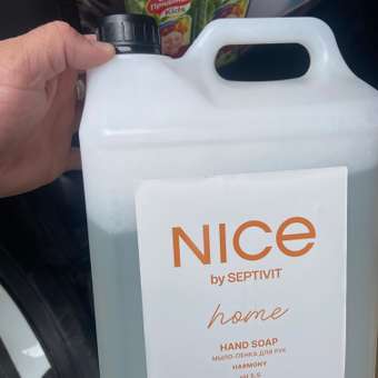 Мыло жидкое NICE by Septivit Дыня 5450 г 5000 мл: отзыв пользователя Детский Мир