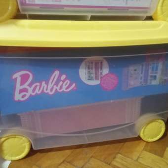 Ящик для игрушек Пластишка на колесах 58х39х33.5 см прозрачный: отзыв пользователя Детский Мир