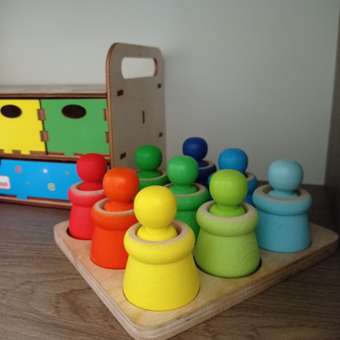 Сортер для малышей 18 фигур Alatoys Развивающая игрушка деревянная: отзыв пользователя Детский Мир