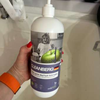 Моющее средство Cleanberg для мытья посуды с ароматом яблоко 1л: отзыв пользователя Детский Мир