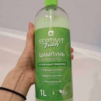 Шампунь для волос SEPTIVIT Premium Frutsy огуречный лимонад 1 л: отзыв пользователя Детский Мир
