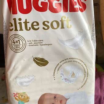 Подгузники Huggies Elite Soft для новорожденных 1 3-5кг 50шт: отзыв пользователя Детский Мир