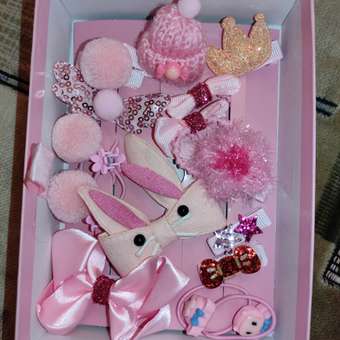 Подарочный набор заколок Seichi для девочек светло-розовый: отзыв пользователя Детский Мир